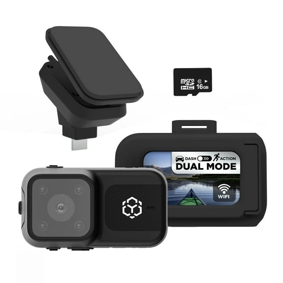 YADA BEON PLUS 1080P Dash Cam Body Cam 2-in-1, Voice Control Enabled,